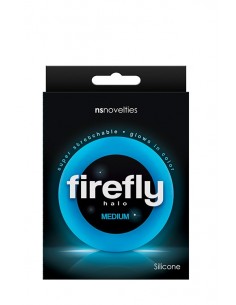 Pierścień Erekcyjny Firefly Halo Medium Blue - Pierścienie erekcyjne niewibrujące - 1 2