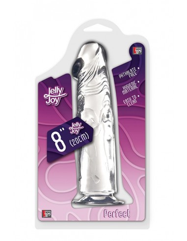 Dildo-JELLY JOY PERFECT CLEAR - Dilda żelowe - 2
