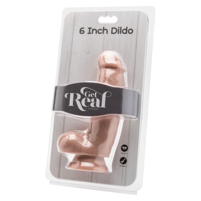 Dildo marki Get Real z jądrami 15 cm - 1 2
