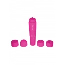 Symulator łechtaczki Funky Massager Violet z 4 wymiennymi nakładkami, długość 9,5 cm - 1