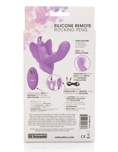 Stymulator-Butterfly Remote Rocking Penis - Wibratory Punktu G - 3