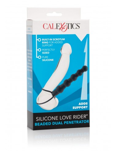 Proteza-Beaded Dual Penetrator - Strap-ony, dilda na pasku bez wibracji - 2