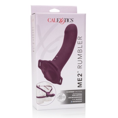Wibrator Me2 Rumbler z dwoma silnikami i uprzężą, długość 16,5 cm - 1 2