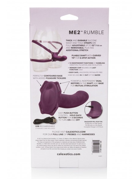 Strap-On Me2 Rumbler - Strap-ony, dilda na pasku z wibracją - 3