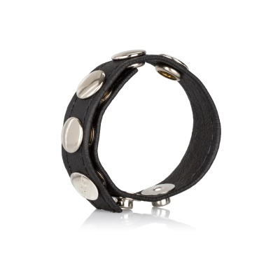 Skórzany pierścień erekcyjny C/B Strap 5-snap – regulowany obwód 20–35 cm - 1