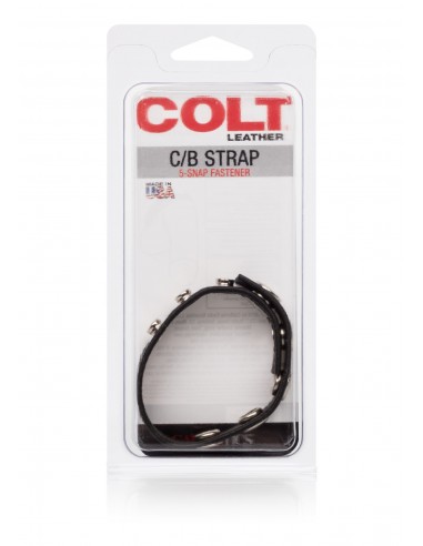 Pierścień Erekcyjny Colt Adjust 5 Snap Leather - Pierścienie erekcyjne niewibrujące - 2