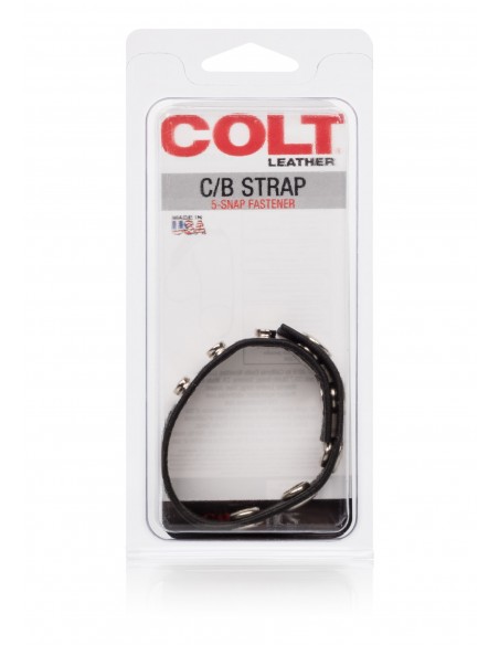 Pierścień Erekcyjny Colt Adjust 5 Snap Leather - Pierścienie erekcyjne niewibrujące - 2