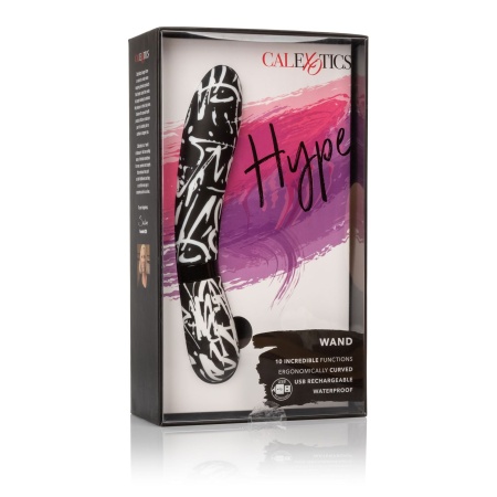 Masażer różdżka Hype Wand Multicolor z elastyczną szyjką i 10 trybami wibracji, 12 cm - 2