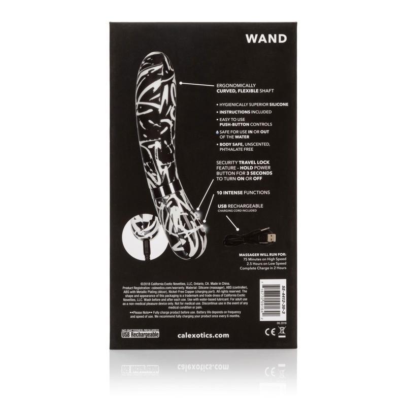 Masażer różdżka Hype Wand Multicolor z elastyczną szyjką i 10 trybami wibracji, 12 cm - 3