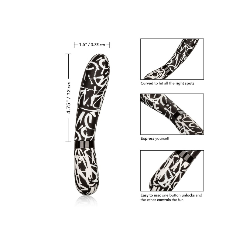 Masażer różdżka Hype Wand Multicolor z elastyczną szyjką i 10 trybami wibracji, 12 cm - 4