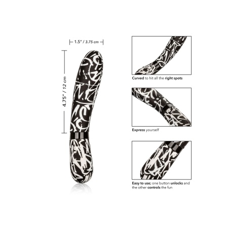 Masażer różdżka Hype Wand Multicolor z elastyczną szyjką i 10 trybami wibracji, 12 cm - 4