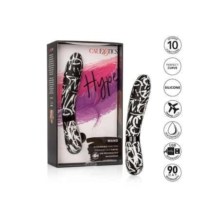 Masażer różdżka Hype Wand Multicolor z elastyczną szyjką i 10 trybami wibracji, 12 cm - 5