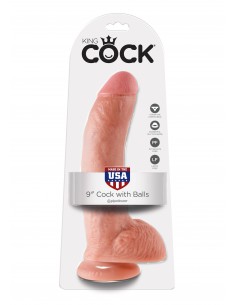 Dildo-COCK  9 INCH W/ BALLS FLESH - Dilda realistyczne - 1 2