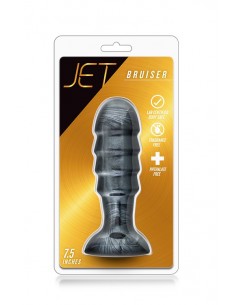 Korek Analny Jet Bruiser Carbon Metallic Black - Duże Korki Analne - 1 2