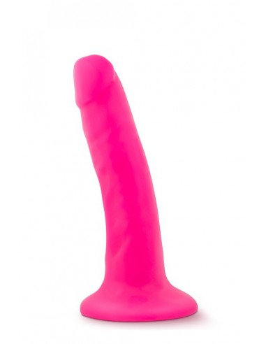 Dildo-NEO 6INCH DUAL DENSITY COCK NEON PINK - Dilda realistyczne - 1