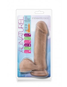 Dildo-AU NATUREL 8INCH SENSA FEEL DILDO LATIN - Dilda realistyczne - 1 2