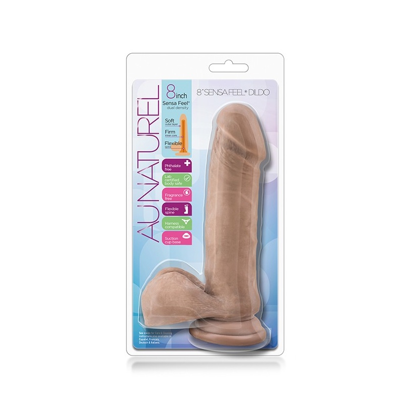 Realistyczne Klasyczne Dildo Au Naturel 8Inch Sensa Feel Dildo Latin - 2