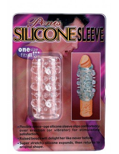 Nakładka na penisa SILICONE SLEEVE - Przedłużki i nakładki na penisa - 2