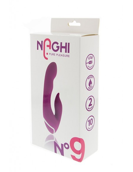 Wibrator-NAGHI NO.9 RECHARGEABLE DUO VIBRATOR - Wibratory Punktu G - 2