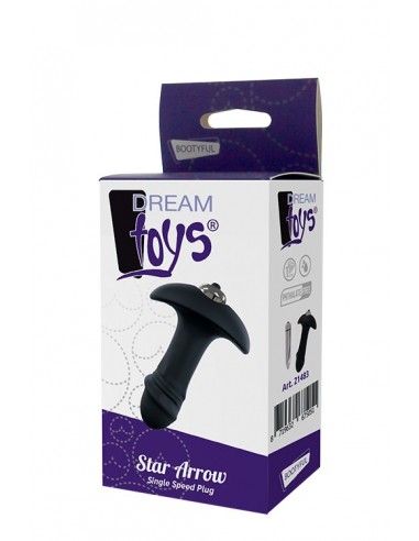 Zatyczka Analna z Wibracjami Dream Toys Star Arrow Single Speed Plug - Kulki i korki analne wibrujące - 2