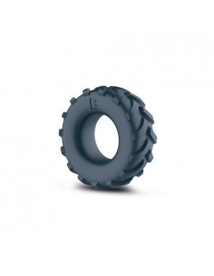 Pierścień na penisa Tire Cock Ring - Grey - Pierścienie erekcyjne niewibrujące - 1