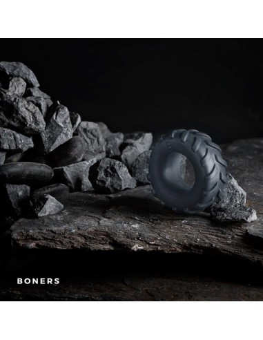 Pierścień na penisa Tire Cock Ring - Grey - Pierścienie erekcyjne niewibrujące - 2