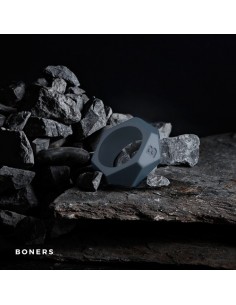 Pierścień na penisa Diamond Cock Ring - Grey - Pierścienie erekcyjne niewibrujące - 1 2