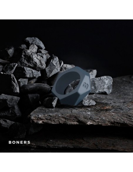 Pierścień na penisa Diamond Cock Ring - Grey - Pierścienie erekcyjne niewibrujące - 2