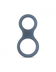 Pierścień na penisa Boners Silicone Cock Ring And Ball Stretcher - Grey - Pierścienie erekcyjne niewibrujące - 1