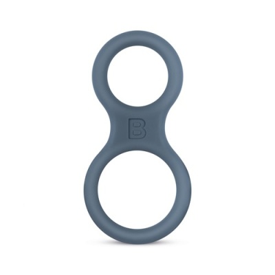 Pierścień na penisa Boners Silicone Cock Ring And Ball Stretcher - Grey - 1