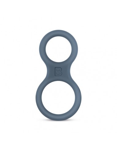 Pierścień na penisa Boners Silicone Cock Ring And Ball Stretcher - Grey - Pierścienie erekcyjne niewibrujące - 1