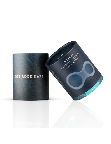 Pierścień na penisa Boners Silicone Cock Ring And Ball Stretcher - Grey - Pierścienie erekcyjne niewibrujące - 4