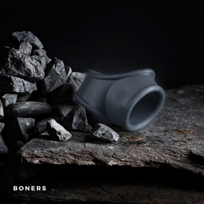 Cocksling Boners - elastyczny pierścień na penisa i jądra z TPR, otwory o średnicy wewnętrznej 3,5 cm i 4 cm - 1 2