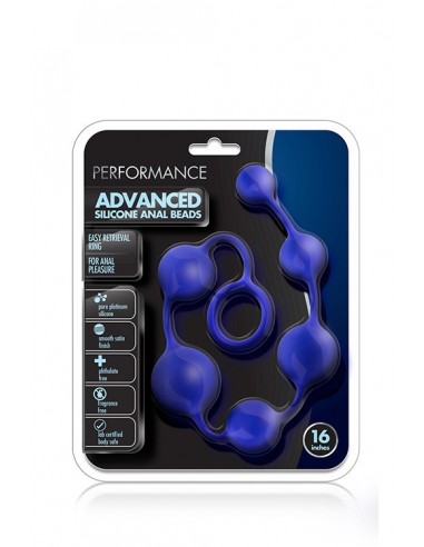 Kulki Analne Performance Silicone Anal Beads Indigo - Kulki analne, koraliki analne - 2