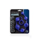 Koraliki analne Performance Indigo - silikon platynowy, 6 stopniowanych kul, 40,6 cm - 2
