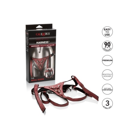 Uprząż The Regal Queen Red z regulacją pasa do 162,5 cm - 6