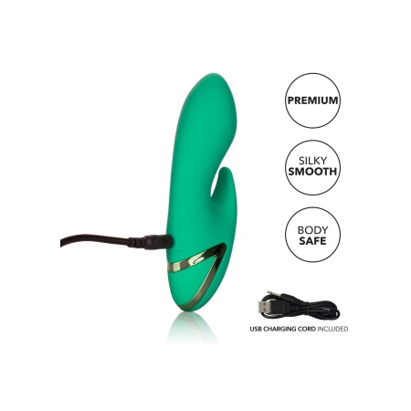 Wibrator dwupunktowy Sierra Sensation Green z 10 trybami wibracji i funkcją Power Boost, 14 cm - 6