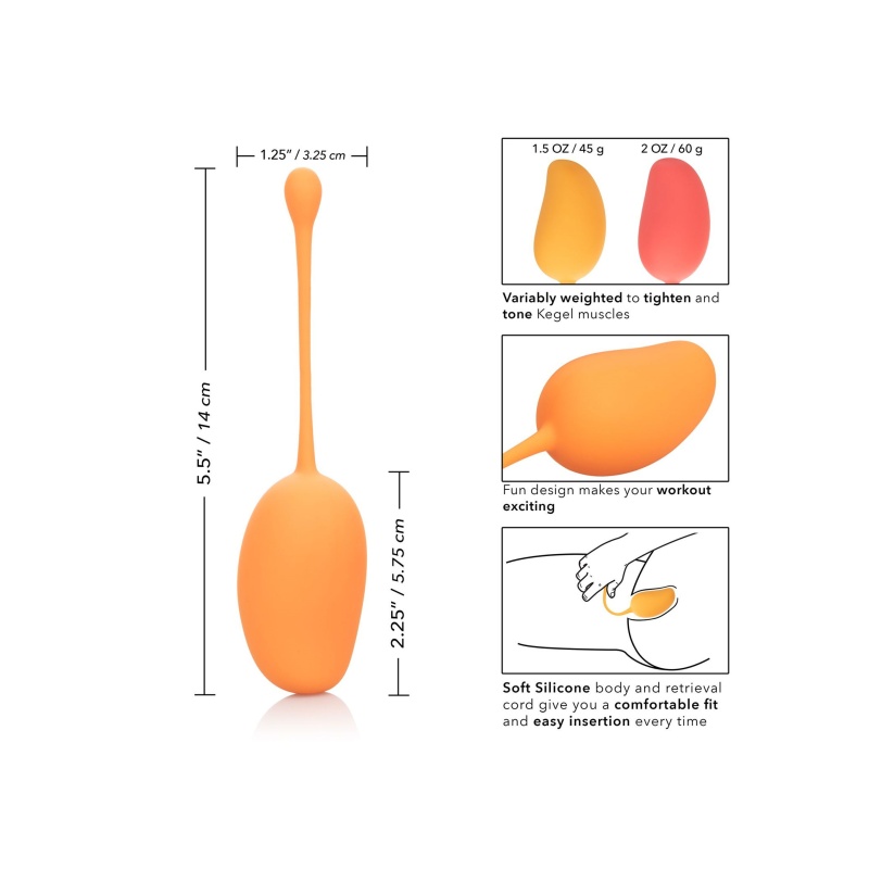 Kulki gejszy Mango Assortment – progresywne obciążenie, 14 cm - 4
