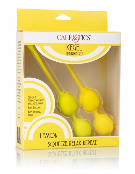 Kulki-Kegel Training Set Lemon - Zestawy Kulek Gejszy - 2