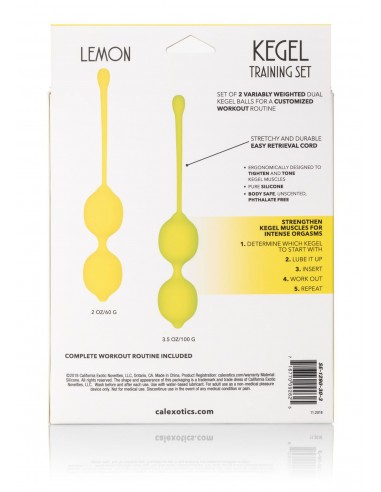 Kulki-Kegel Training Set Lemon - Zestawy Kulek Gejszy - 3
