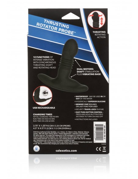 Zatyczka Analna z Wibracjami Eclipse Thrusting Probe - Kulki i korki analne wibrujące - 3