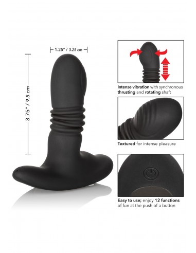 Zatyczka Analna z Wibracjami Eclipse Thrusting Probe - Kulki i korki analne wibrujące - 4