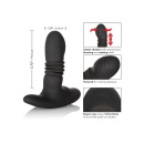 Eclipse Thrusting Probe Black - wibrujący plug analny z naprzemiennym ruchem rotacyjno-postępowym, silikon medyczny, długość 9,5 - 4