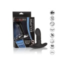 Eclipse Thrusting Probe Black - wibrujący plug analny z naprzemiennym ruchem rotacyjno-postępowym, silikon medyczny, długość 9,5 - 5