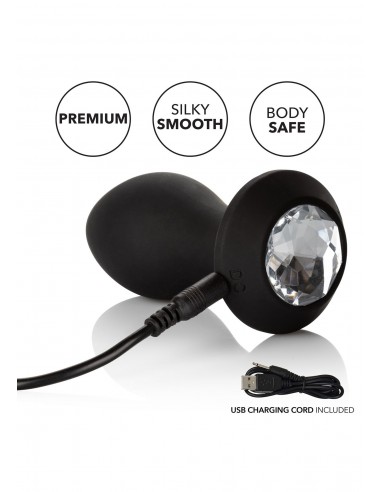 Zatyczka Analna z Wibracjami Vibrating Petite Crystal Probe - Kulki i korki analne wibrujące - 6