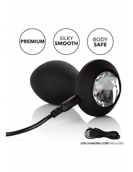 Zatyczka Analna z Wibracjami Vibrating Petite Crystal Probe - Kulki i korki analne wibrujące - 6