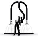 Pompka próżniowa do piersi Breast Pump Premium Small - podwójna, manualna, uchwyt nożycowy, Ø wewn. 10,4 cm - 1