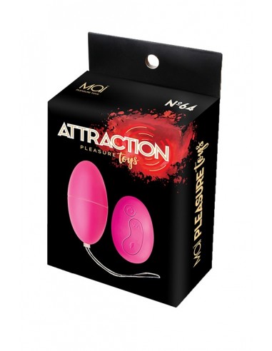 Jajeczko Wibrujące Zdalnie Sterowane Mai No.64 Pink - Wibratory Jajeczka - 2