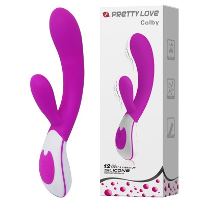 Wibrator Pretty Love Colby z 12 programami i stymulacją punktu G (20 cm) - 1