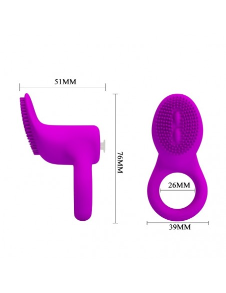 Cobra Violet Vibration - Pierścienie erekcyjne wibrujące - 6